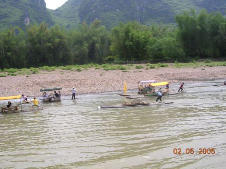 Pescatori sul fiume Lijiang - fishermen on the river Lijiang